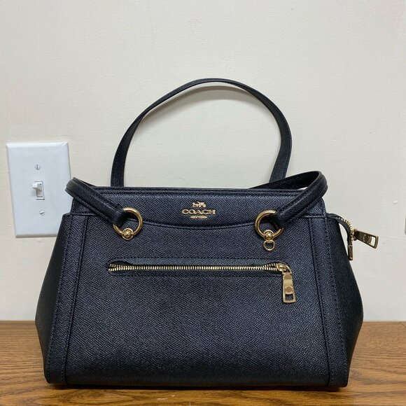 Coach Kailey Carryall Satchel Black - Picture 1 of 6